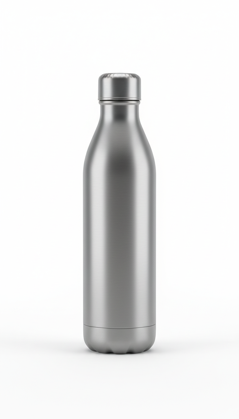 Brushed Steel Water Bottle