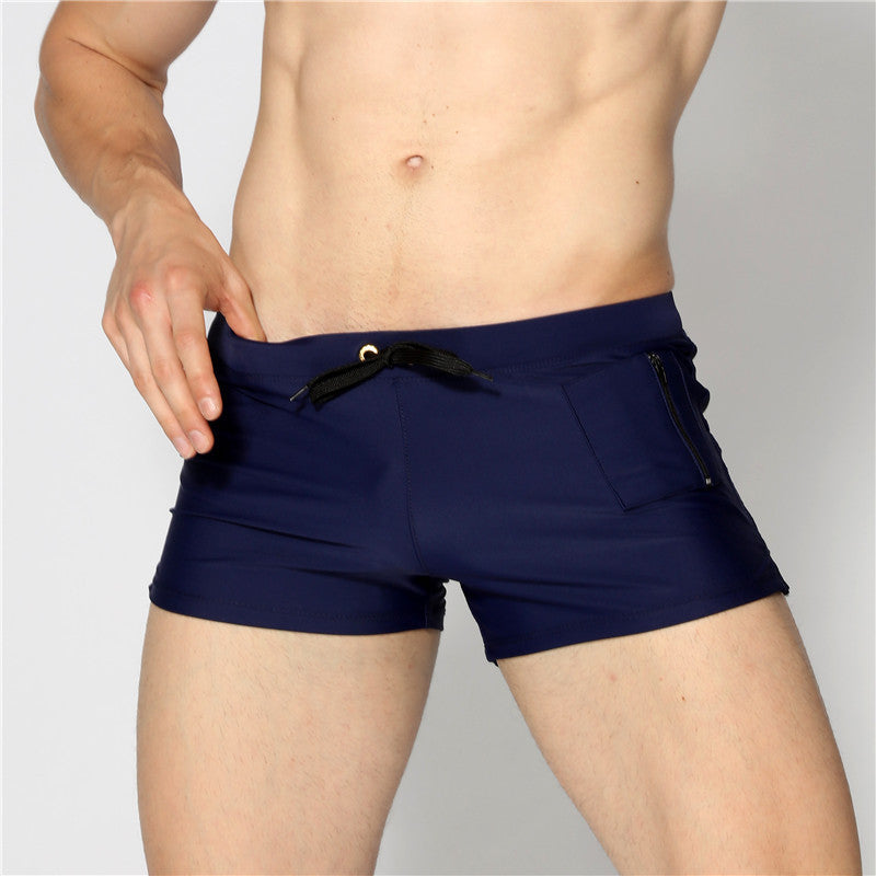 Men's Quick-Dry Swim Trunks with Side Pockets