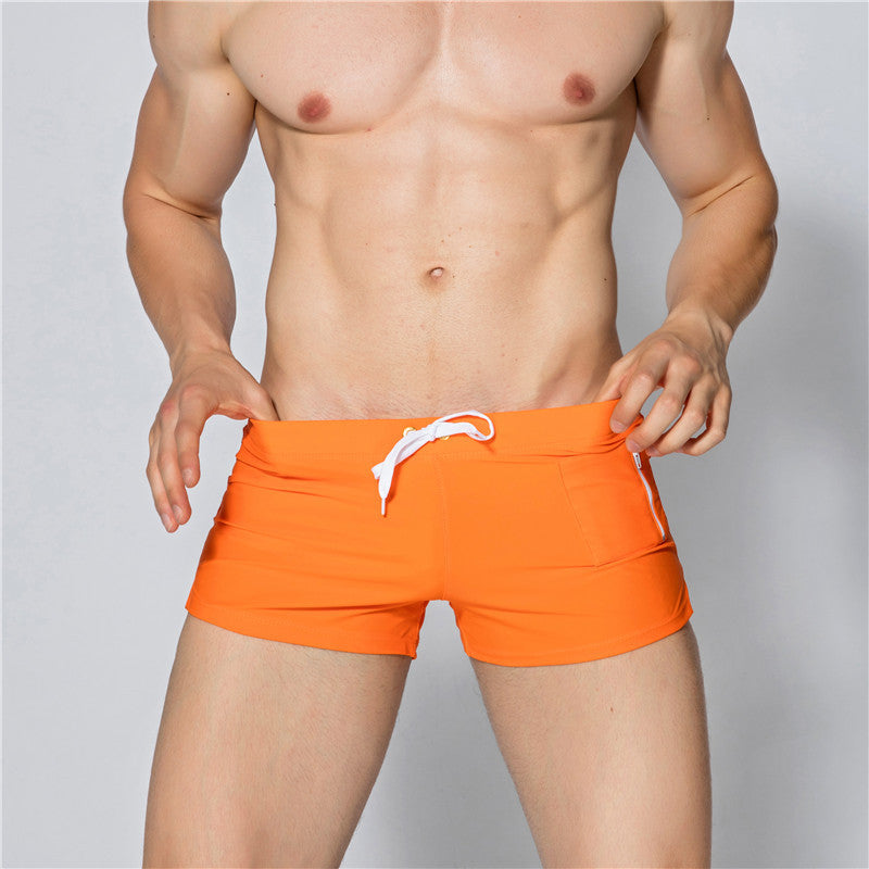 Men's Quick-Dry Swim Trunks with Side Pockets